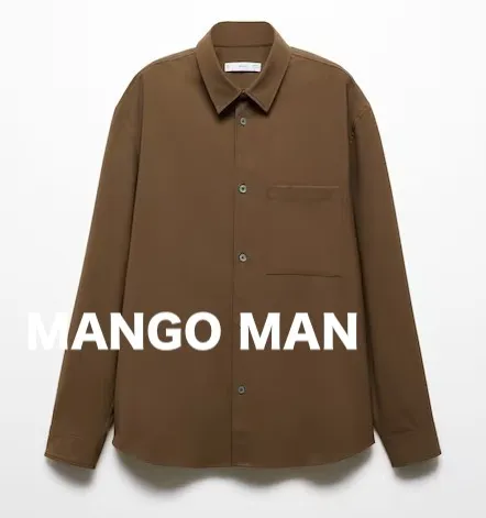 MANGO  |Long Sleeves Plain Shirts