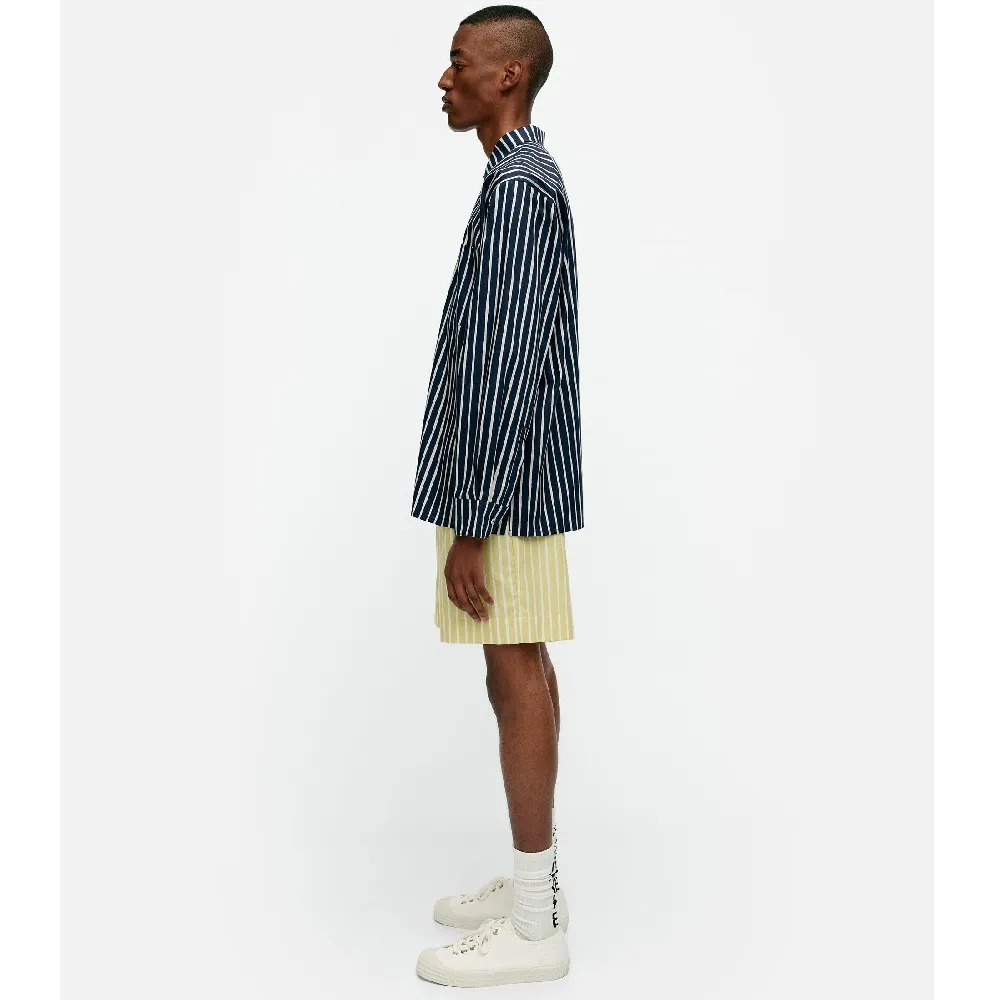 marimekko  |Stripes Casual Style Unisex Long Sleeves Cotton Office Style