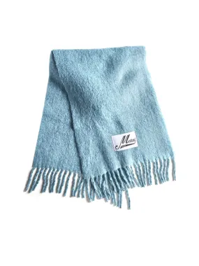 Marni Logo Patch Fringed Scarf