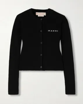 MARNI  |Long Sleeves Logo Cardigans