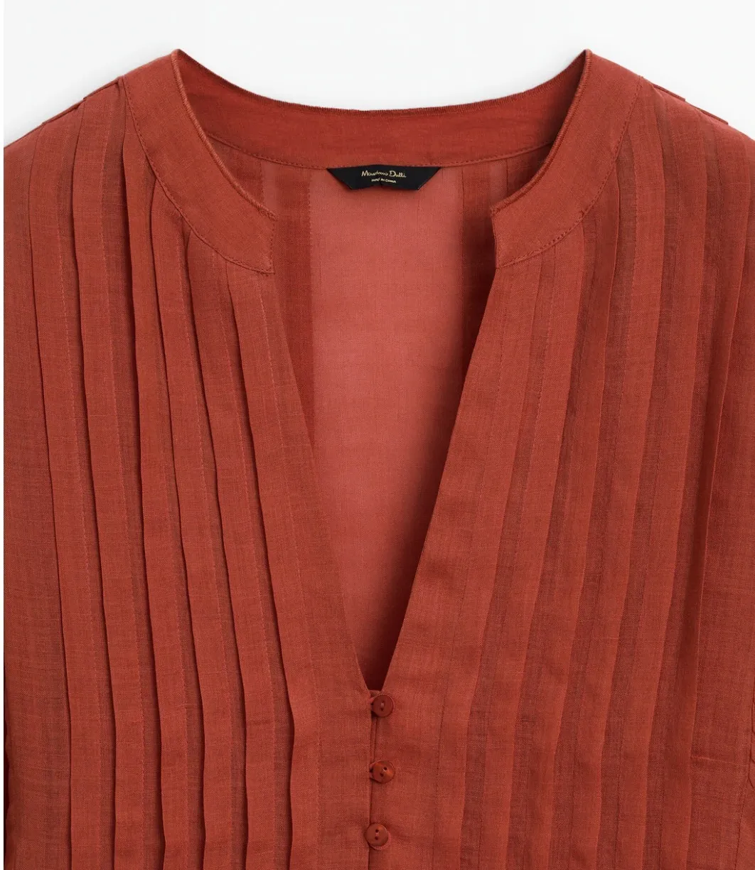 Massimo Dutti  |Casual Style Long Sleeves Plain Elegant Style