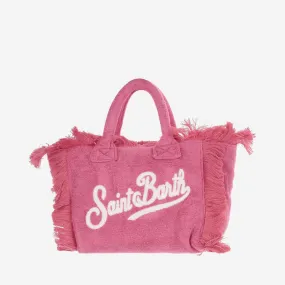 Mc2 Saint Barth    Mc2 Saint Barth Colette Terry Cloth Tote Bag With Embroidery