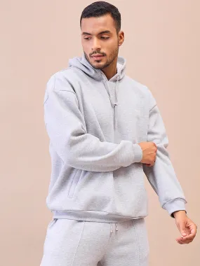 Men Grey Oversize Hoodie