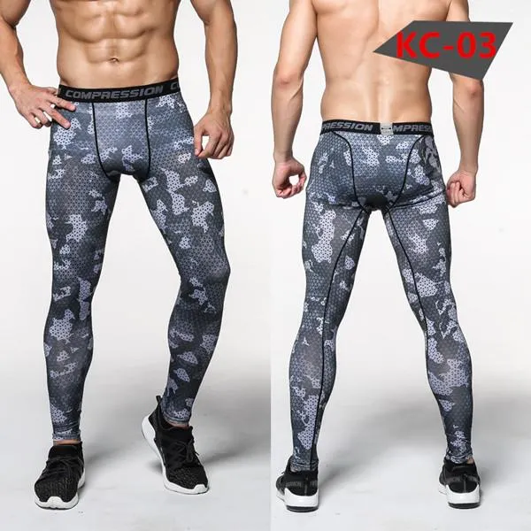 Men's Camouflage Military Quick Dry Long Sleeve T-Shirt for Bodybuilding