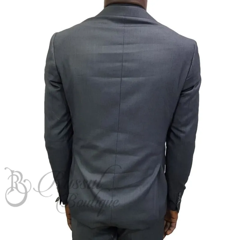 Men's Suit with Single Button | Grey