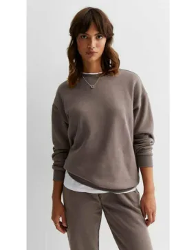 Mink Jersey Crew Neck Sweatshirt