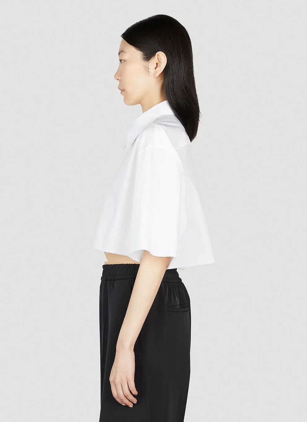 MM6 Maison Margiela  |Casual Style Plain Cotton Short Sleeves Elegant Style