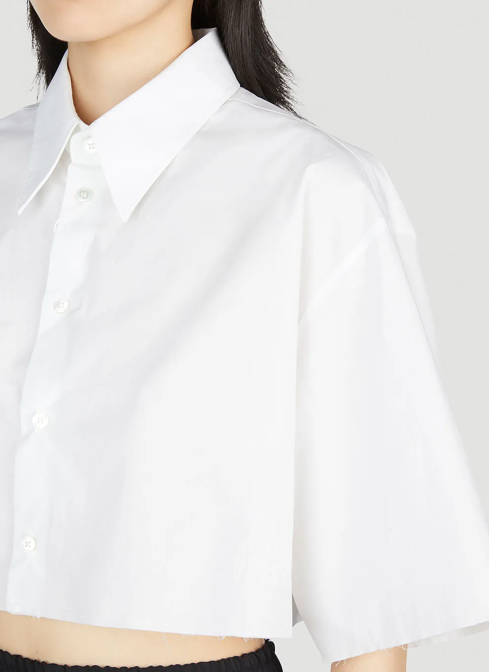 MM6 Maison Margiela  |Casual Style Plain Cotton Short Sleeves Elegant Style