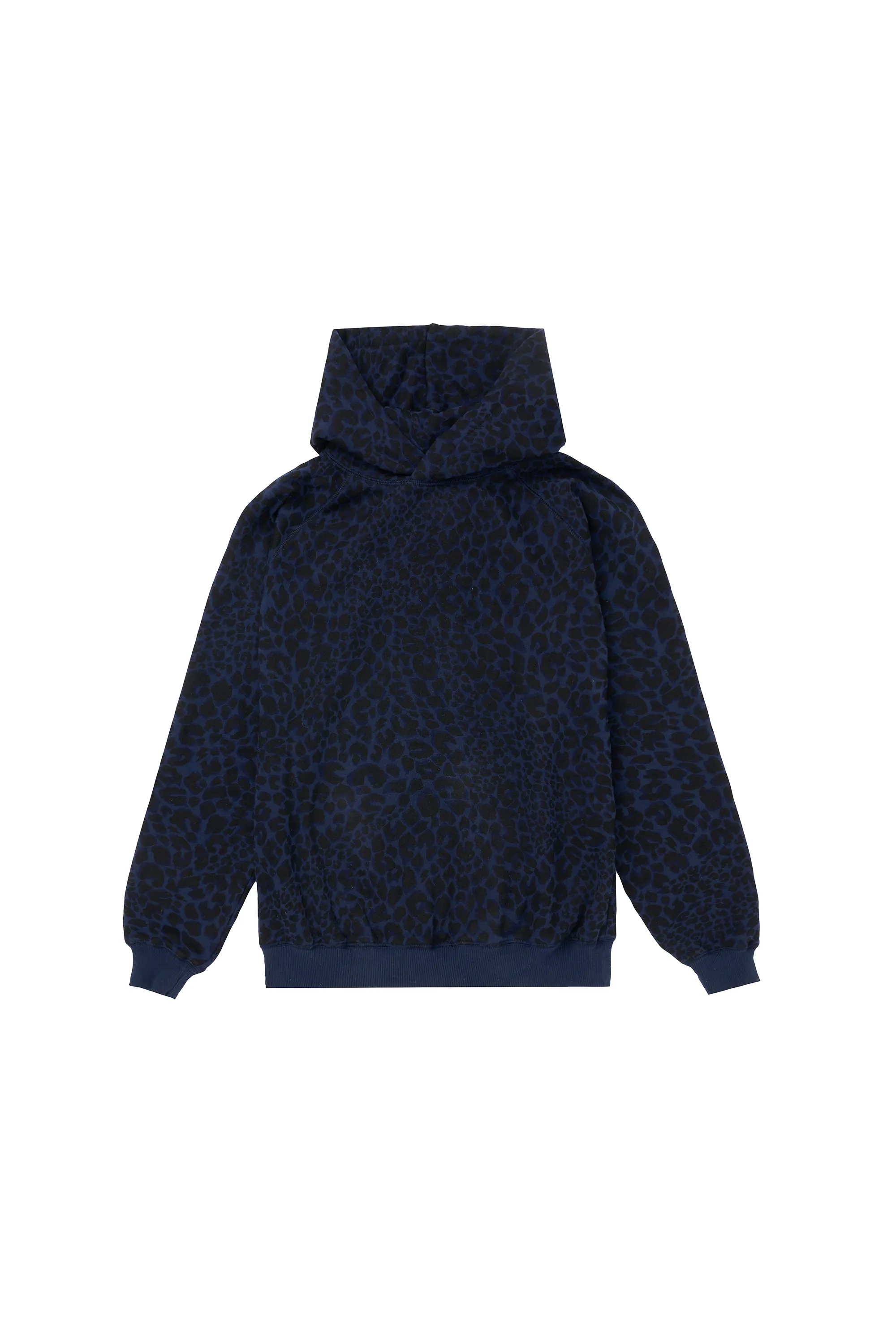 Navy with Black Rock and Roll Leopard Hoodie