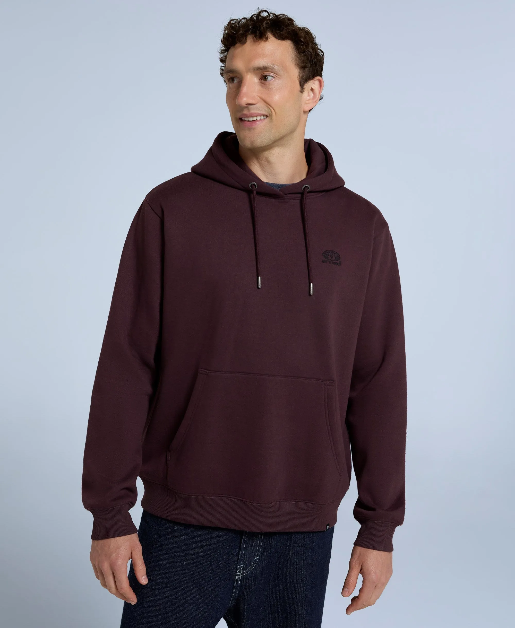 Nick Mens Heavyweight Hoodie - Burgundy