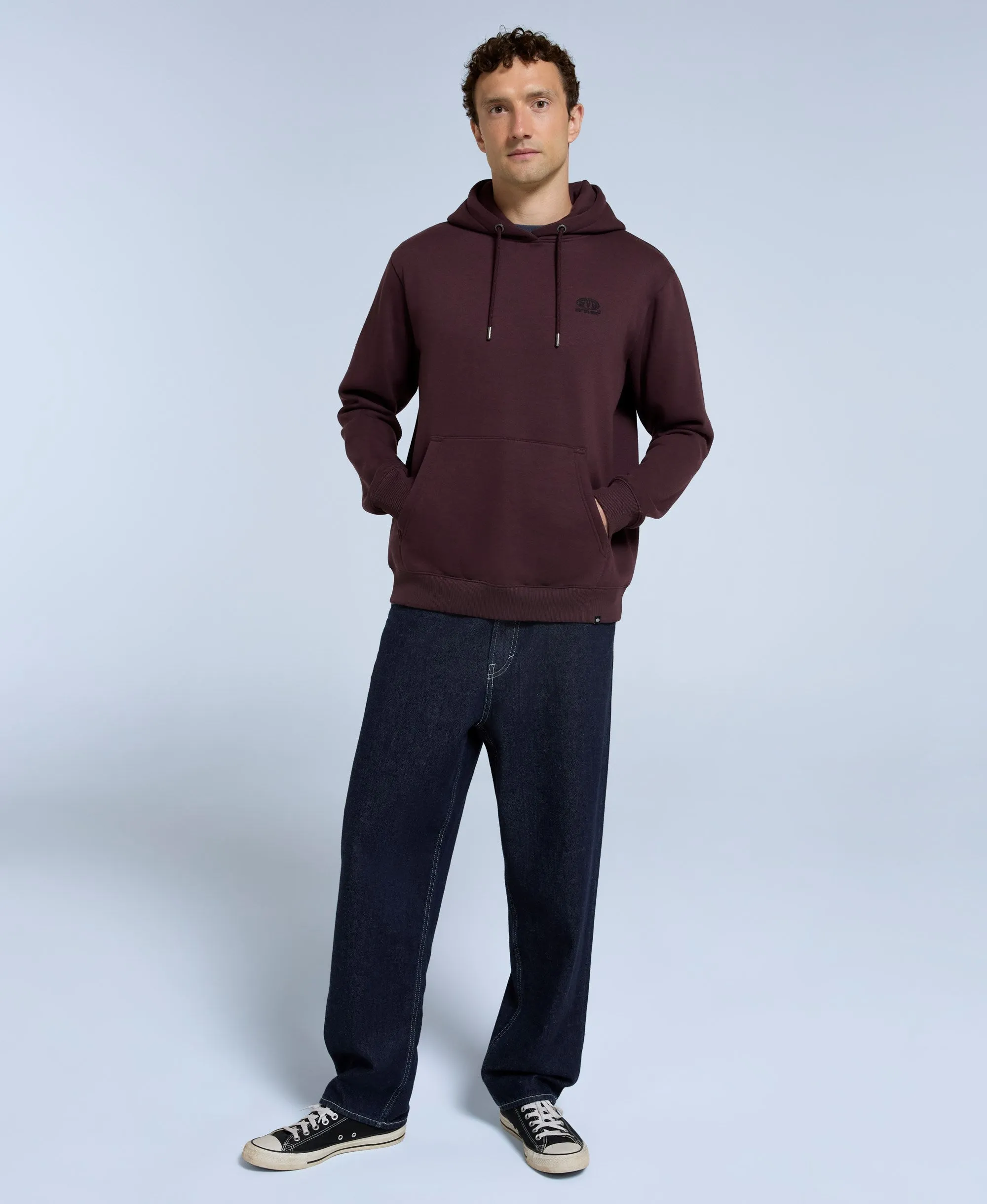 Nick Mens Heavyweight Hoodie - Burgundy