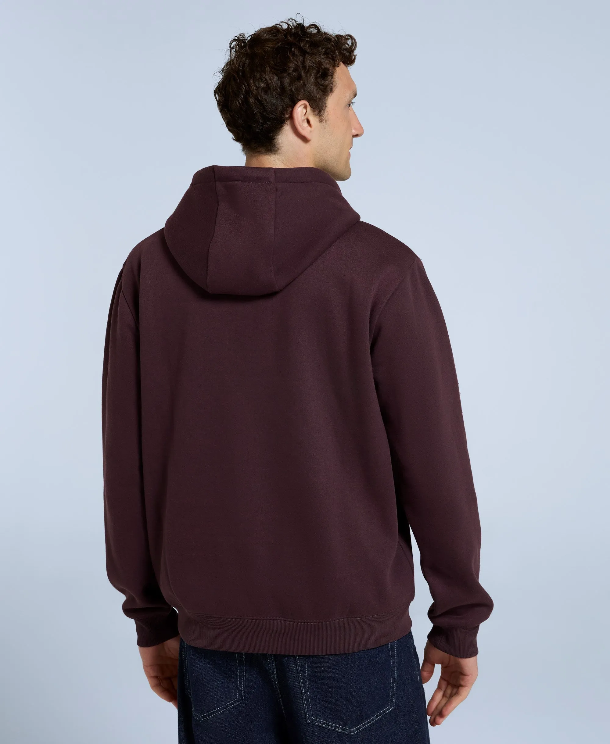 Nick Mens Heavyweight Hoodie - Burgundy