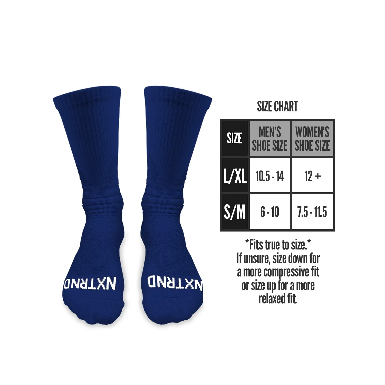 NXTRND Crew Socks Navy Blue 3-Pairs