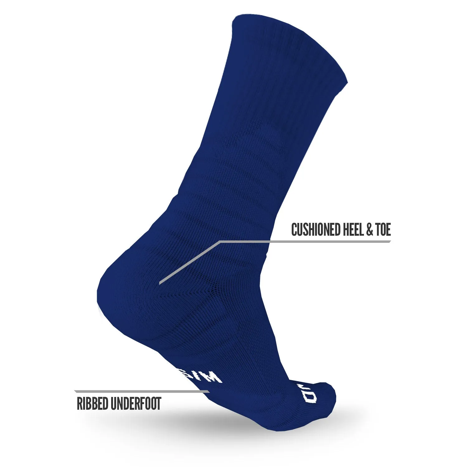 NXTRND Crew Socks Navy Blue 3-Pairs