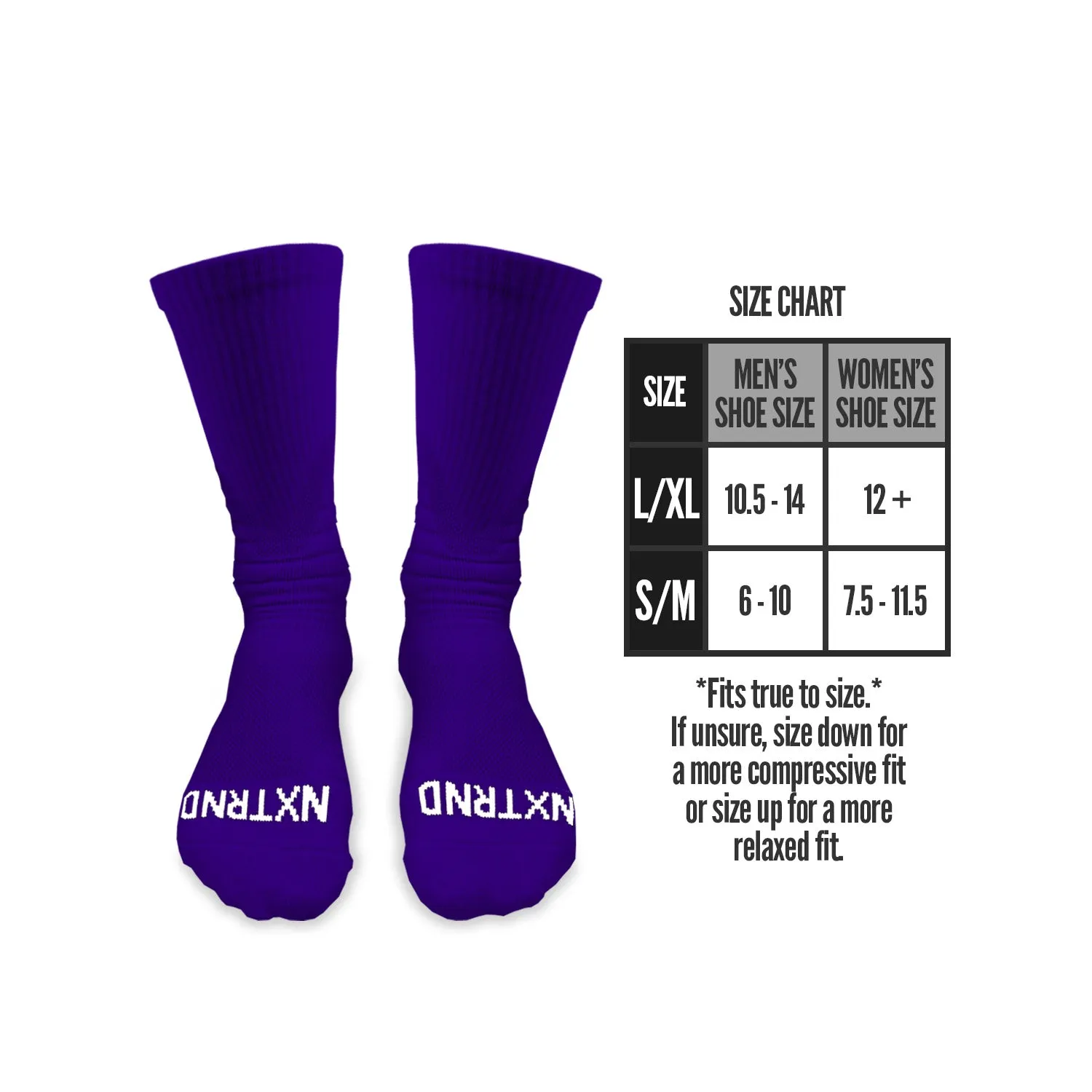 NXTRND Crew Socks Purple 3-Pairs