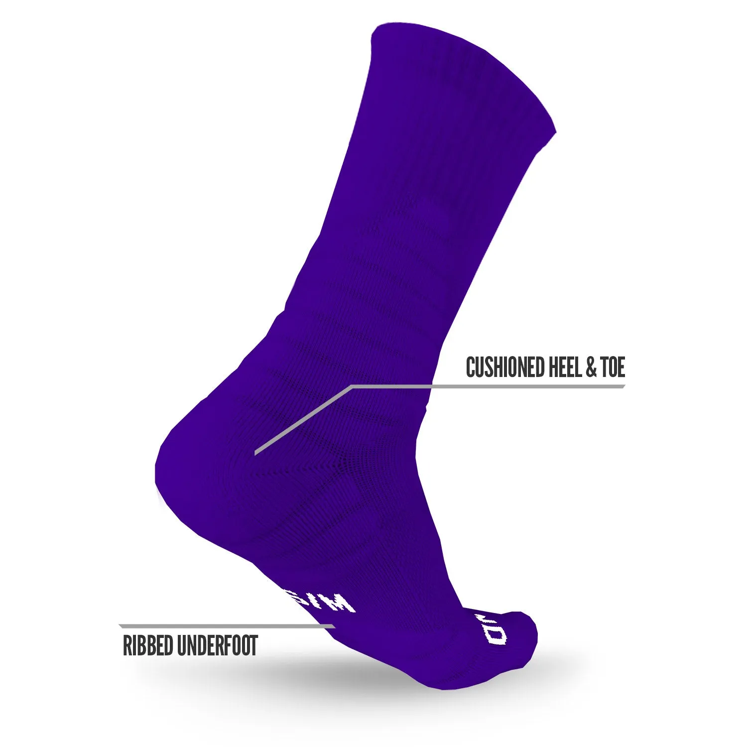 NXTRND Crew Socks Purple 3-Pairs