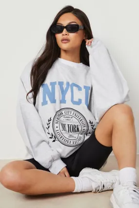 Nycu Varsity Oversized Sweater