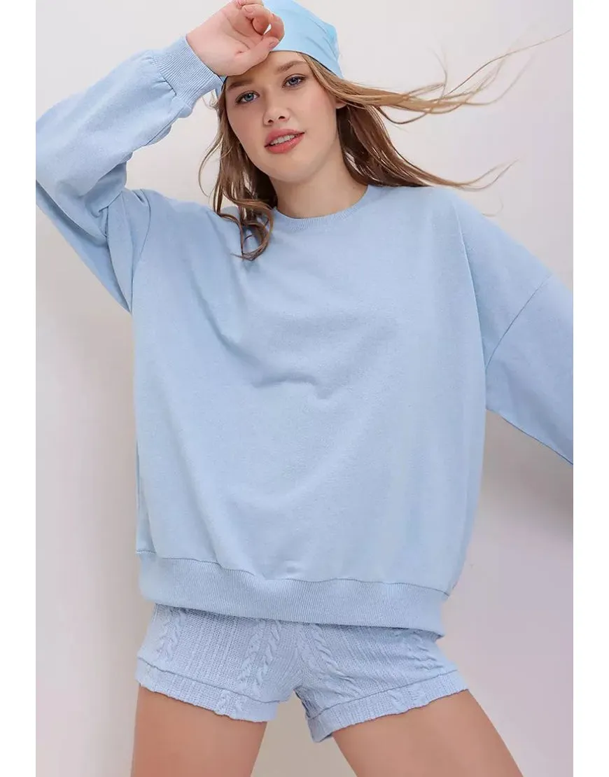 Oversized Crew Neck Sweatshirt (Minor Defect)