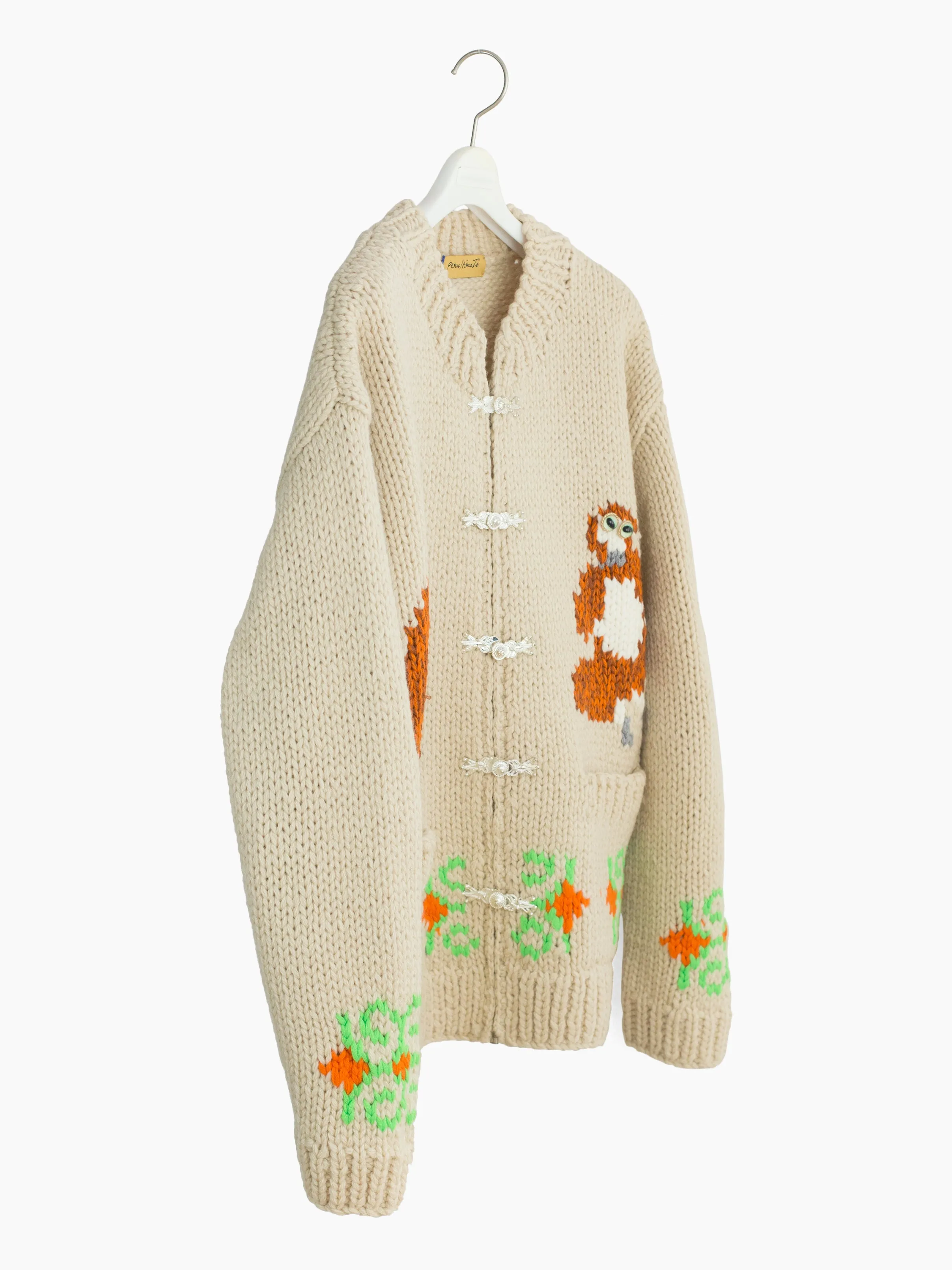 Penultimate AW21 Hand-knit Cowichan Monkey Cardigan