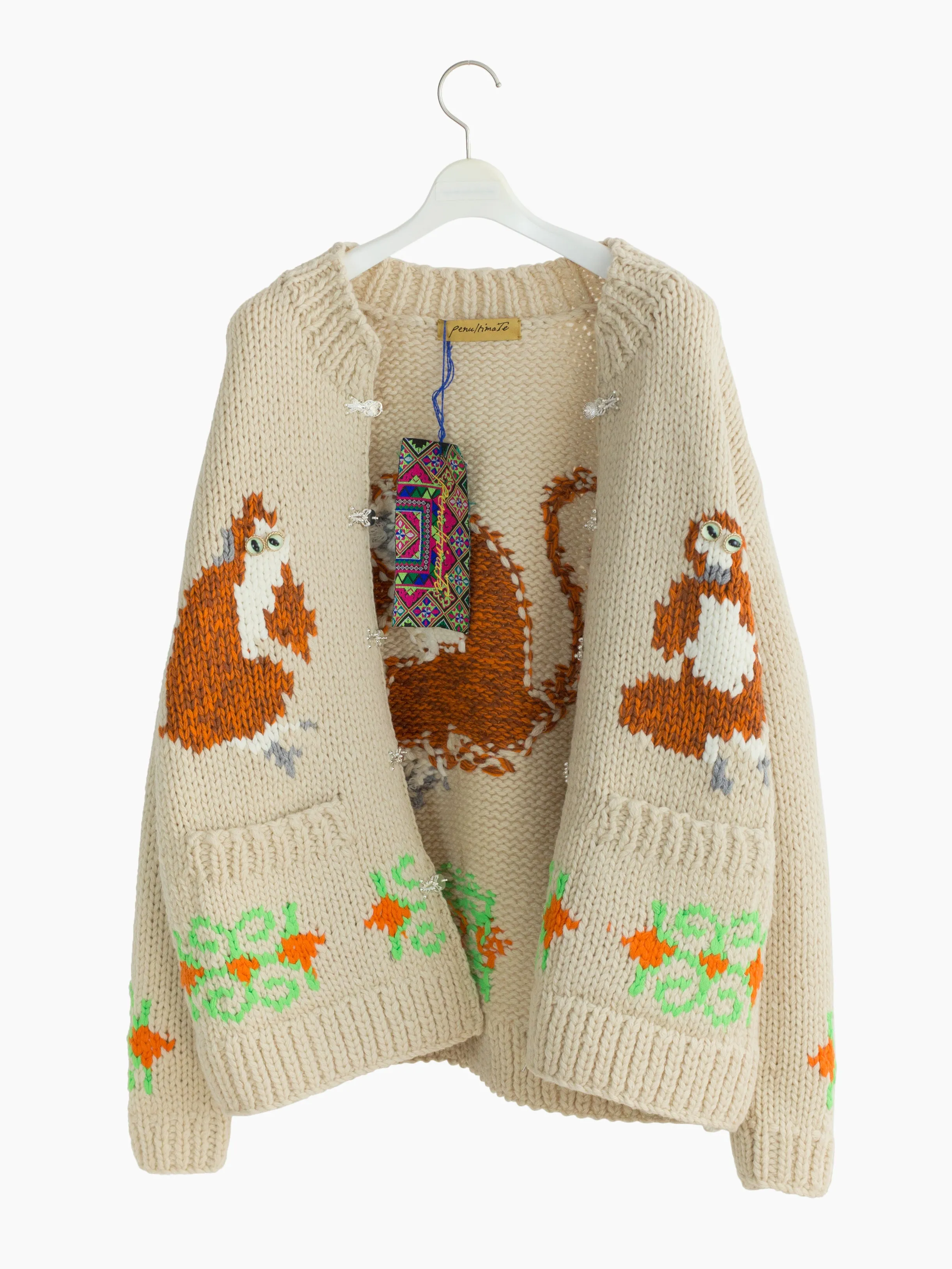 Penultimate AW21 Hand-knit Cowichan Monkey Cardigan