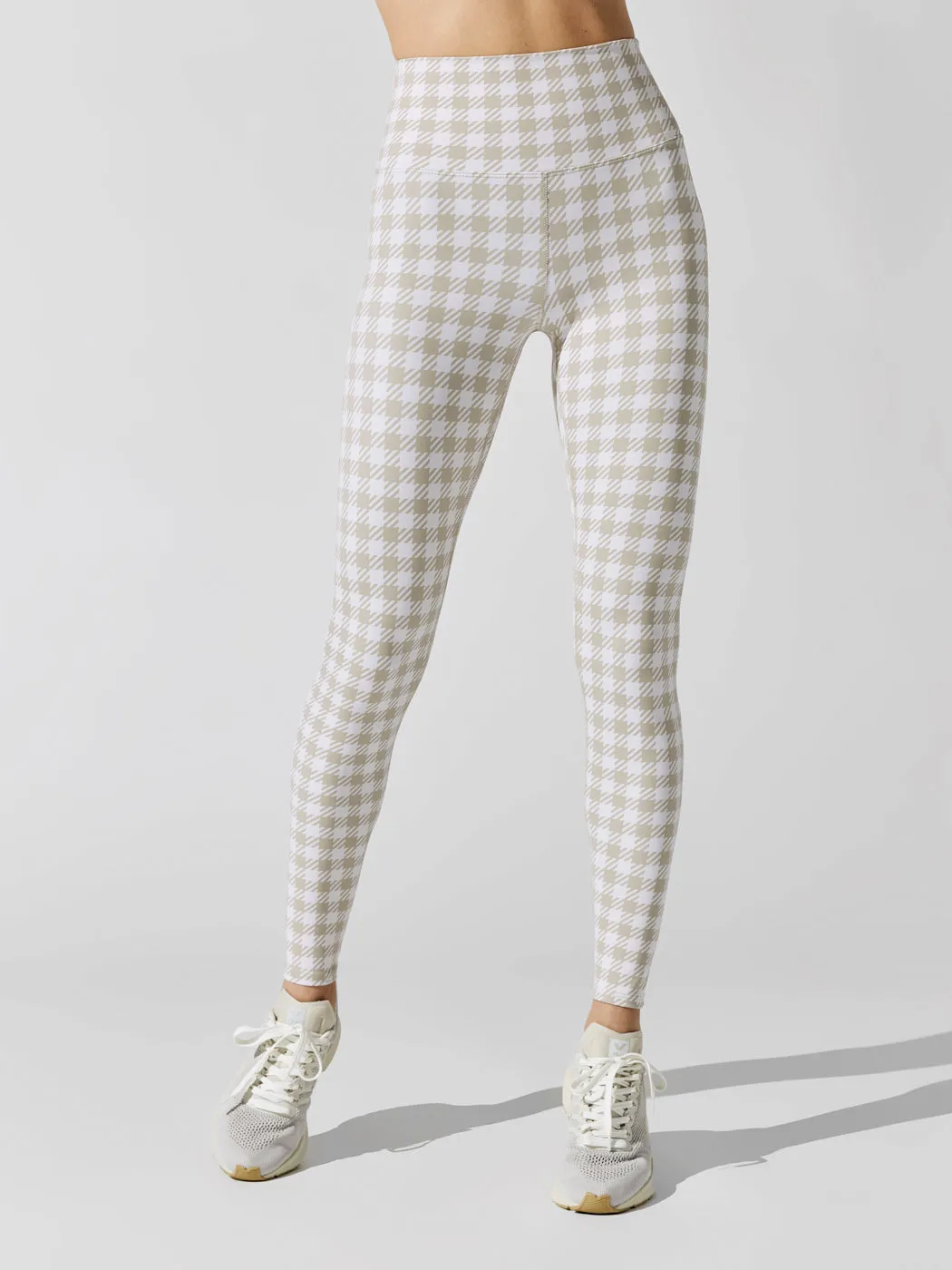 Piper Leggings - Taupe Houndstooth