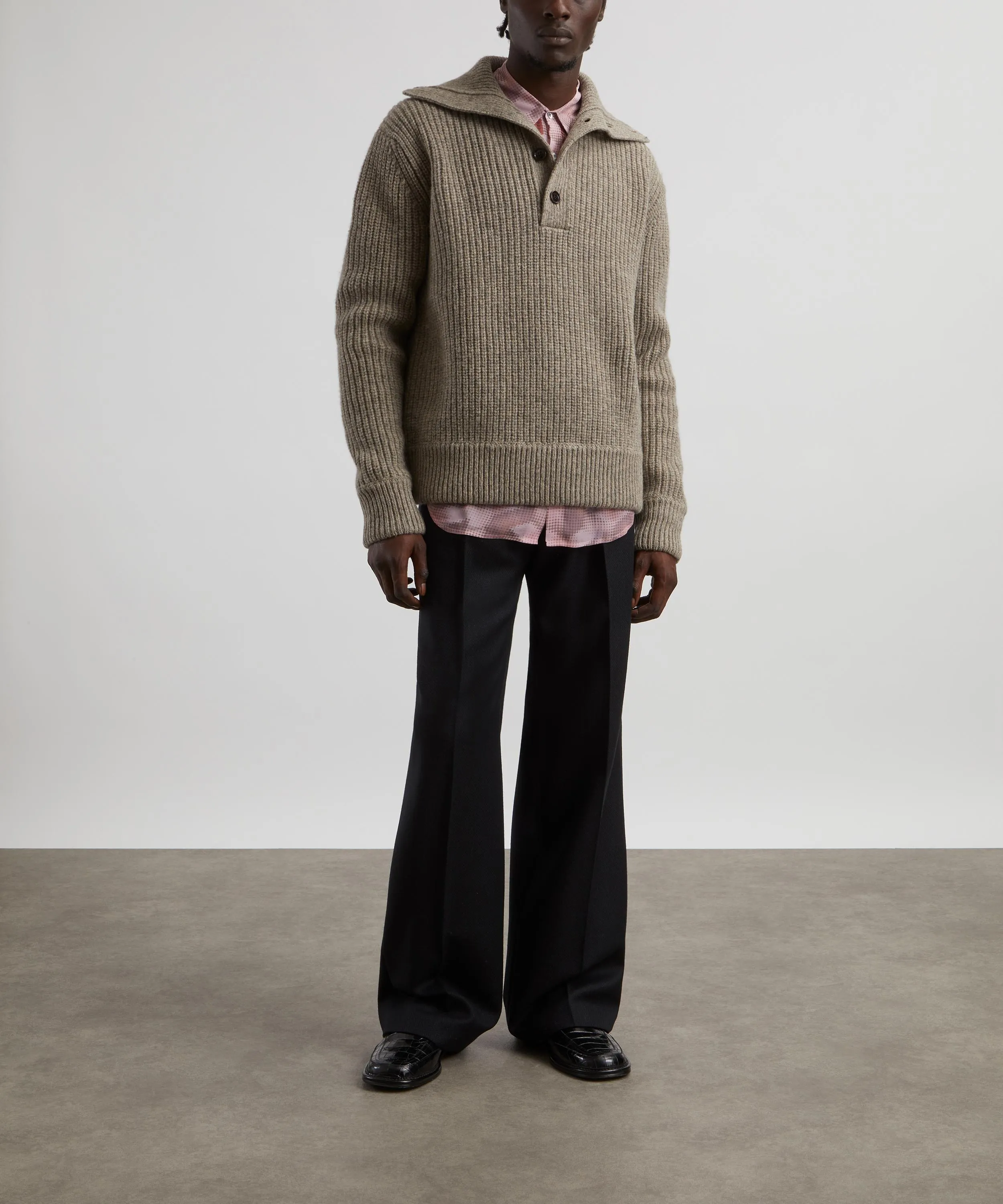 Pleated Wool Trousers