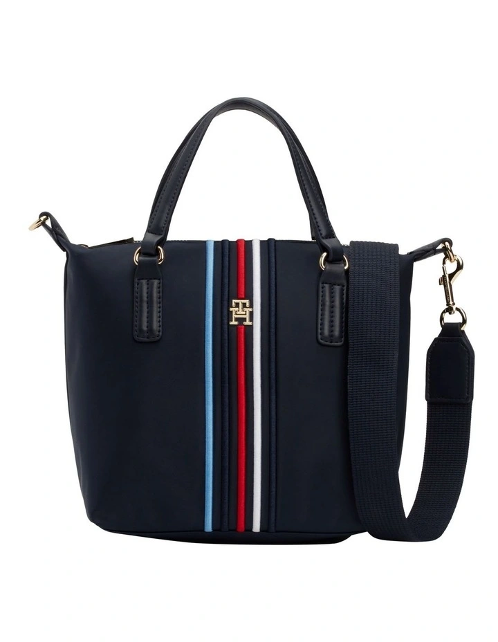 Poppy Small Corp Tote Bag in Space Blue