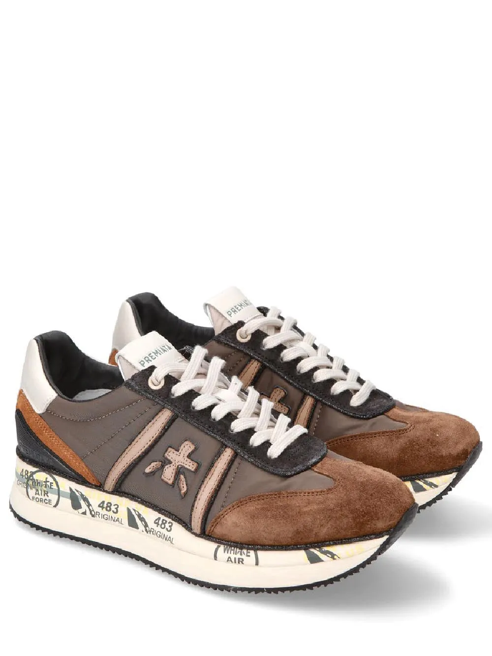 Premiata Sneakers Donna Conny Marrone