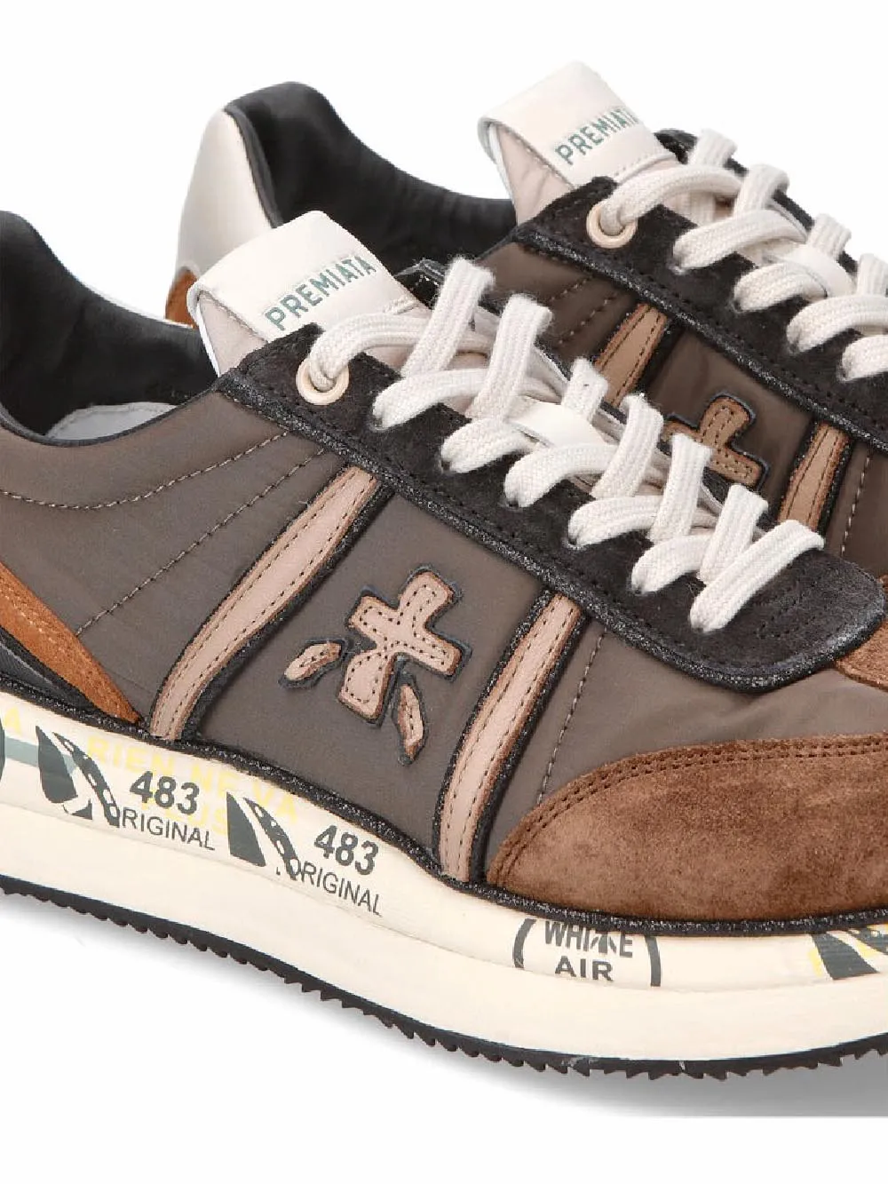 Premiata Sneakers Donna Conny Marrone