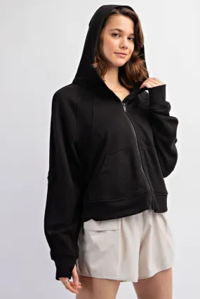 PREORDER Derek Zip-Up Hoodie (Black)