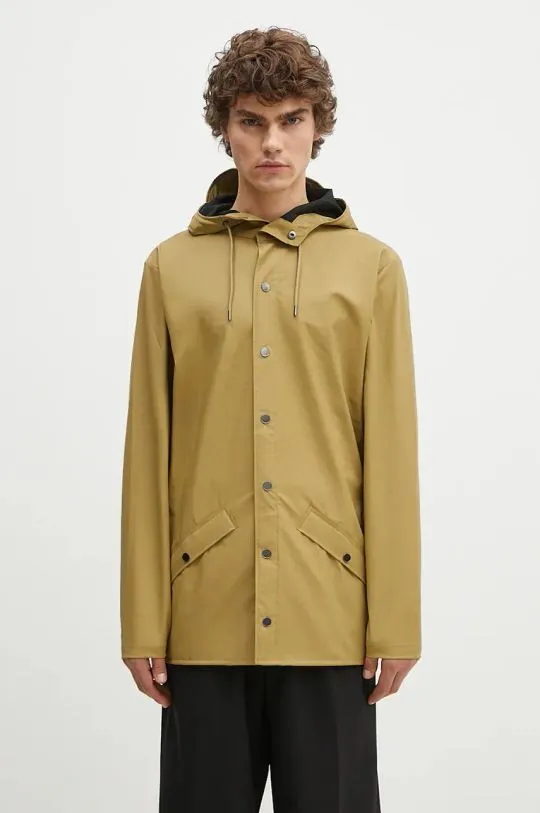 Rains parka Jacket W3 green color 12010.44