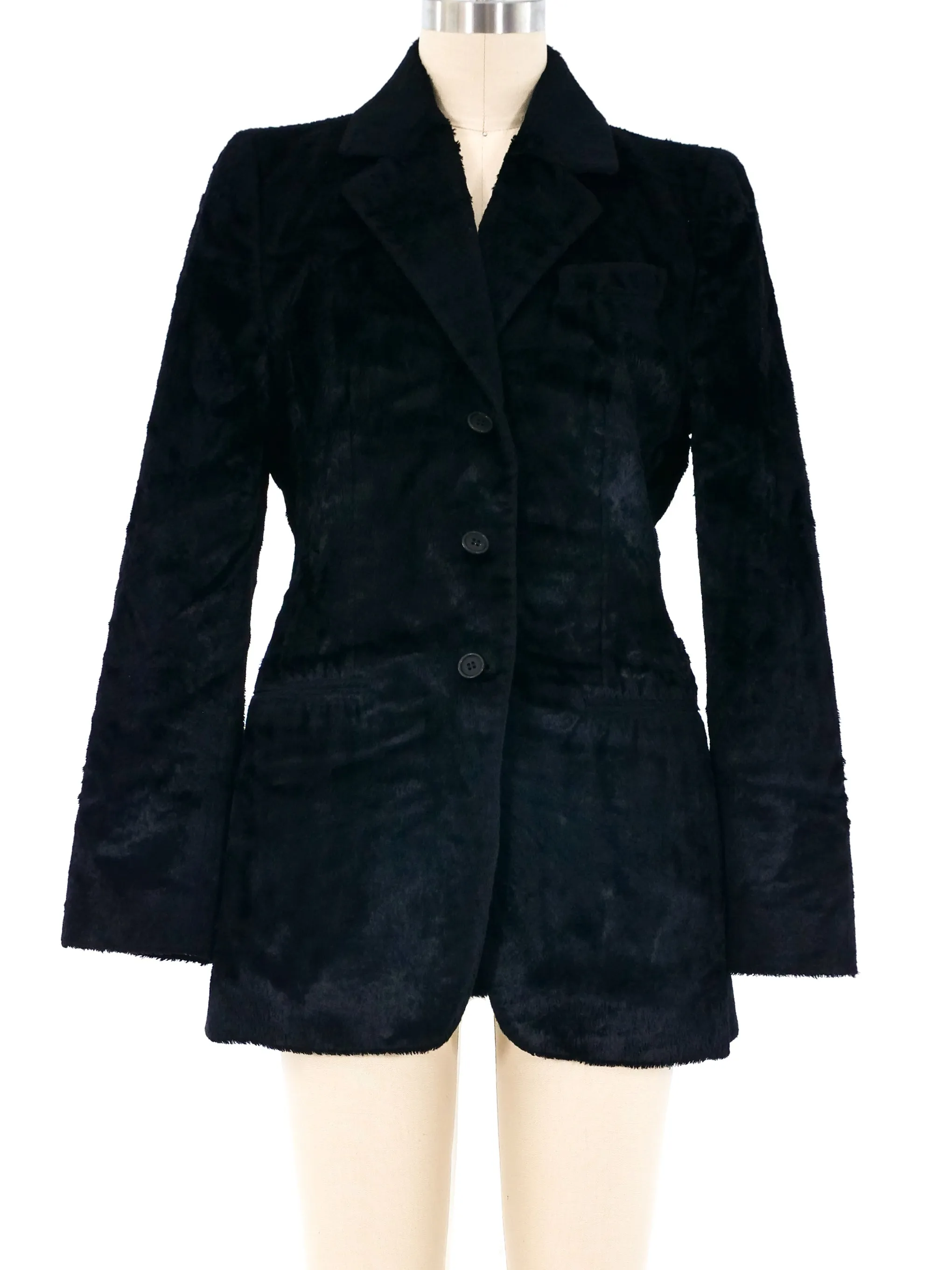 Romeo Gigli Faux Fur Blazer