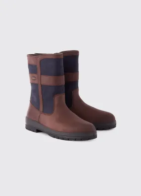 Roscommon Ladies Country Boot - Navy/Brown