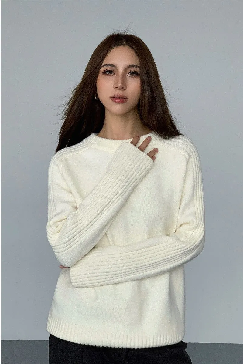 Round Neck Winter Sweater