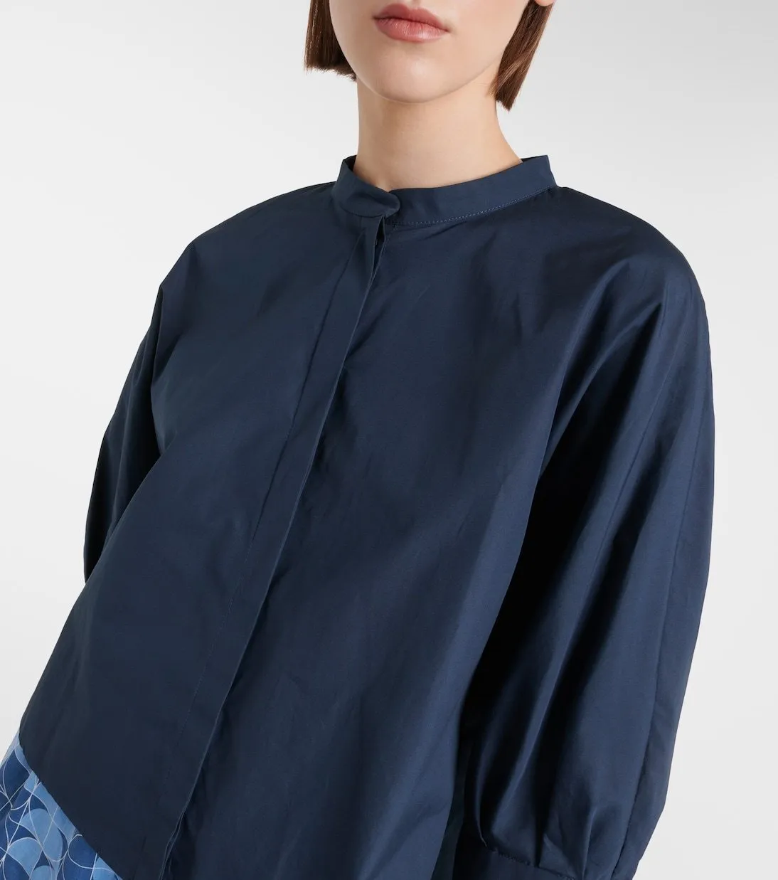 S Max Mara  |Casual Style Cropped Plain Cotton Office Style Elegant Style