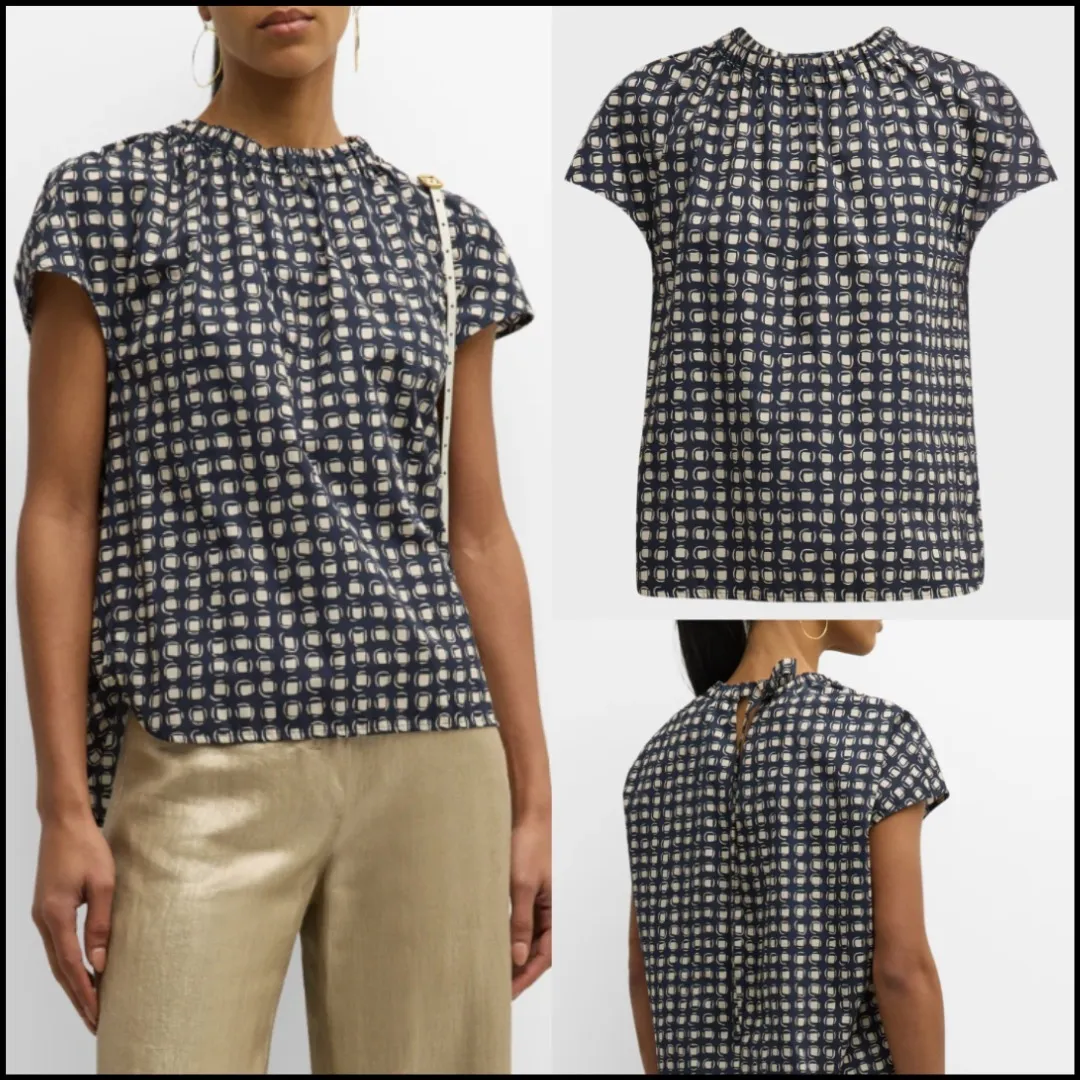 S Max Mara  |Cotton Short Sleeves Shirts & Blouses