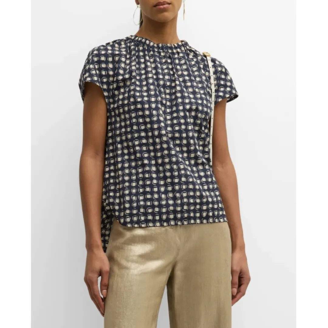 S Max Mara  |Cotton Short Sleeves Shirts & Blouses