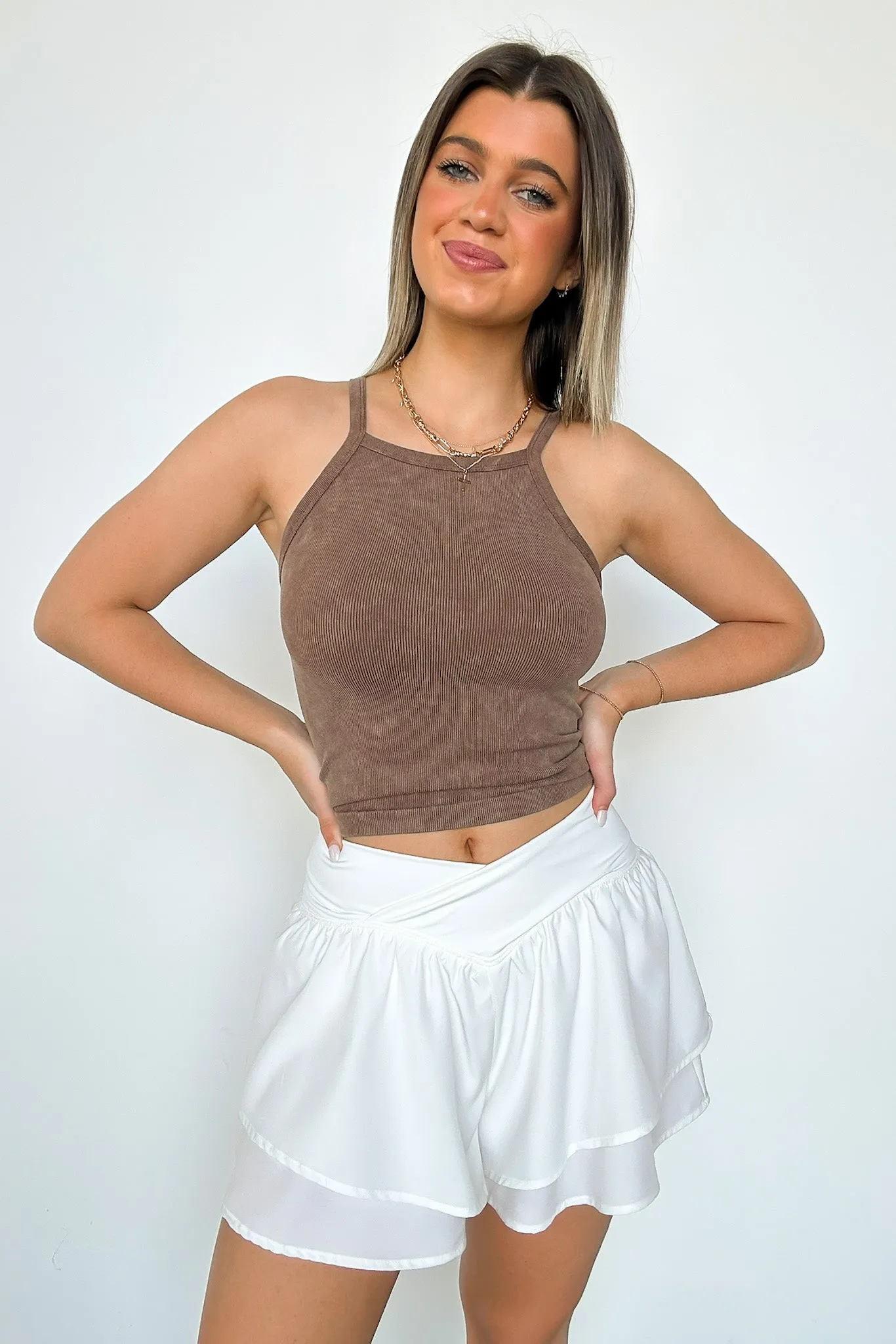 Safi Seamless Ribbed Knit Tank Top