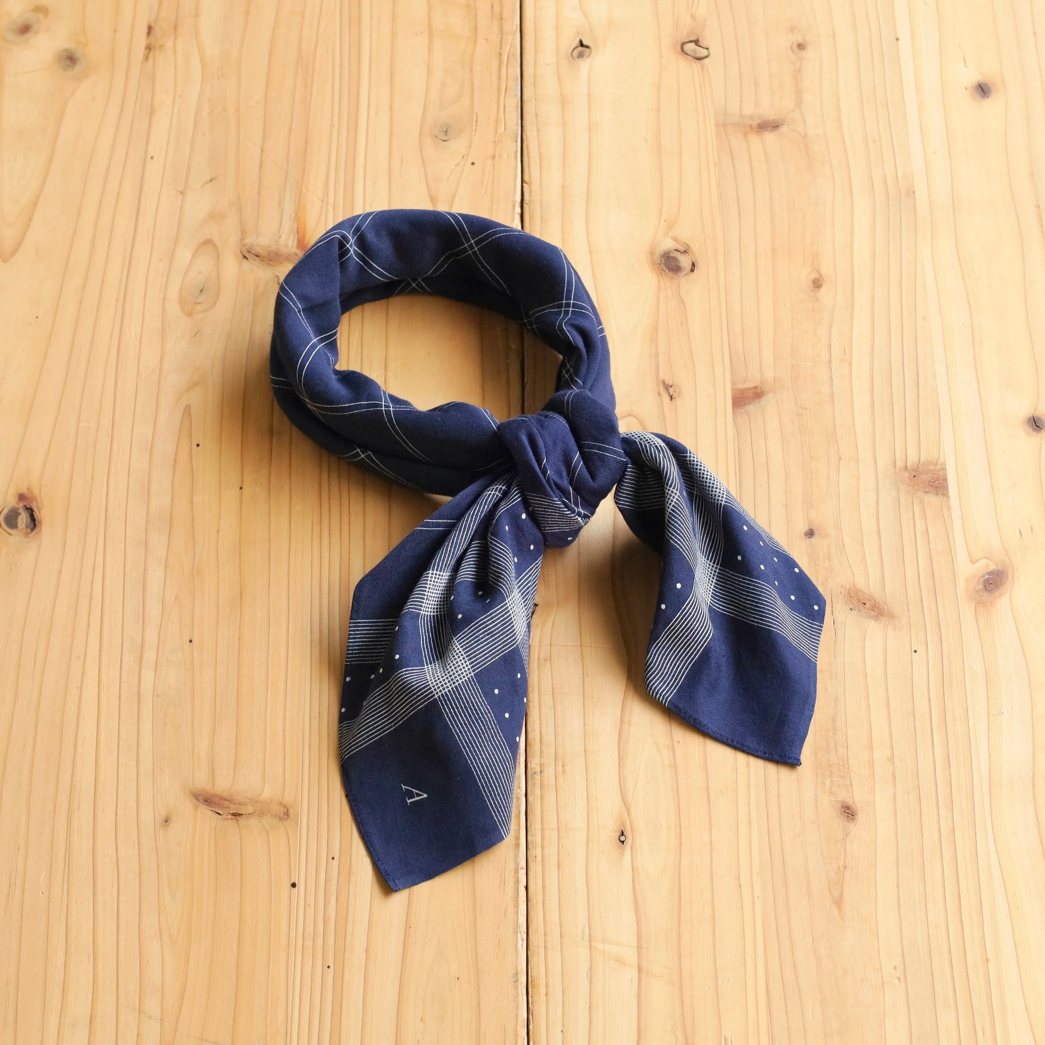 SATIN SCARF STRIPE DOT