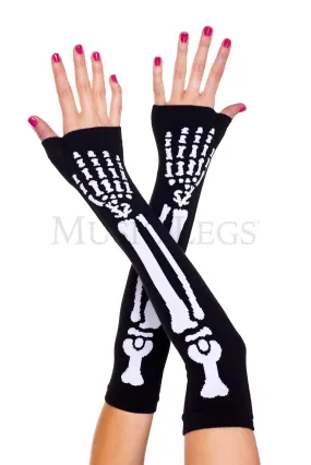 Skeleton Black/White Arm Warmer