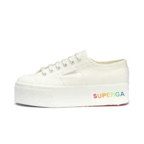 SNEAKERS 2970 PLATFORM SHADED LETTERING Donna White Avorio Rainbow