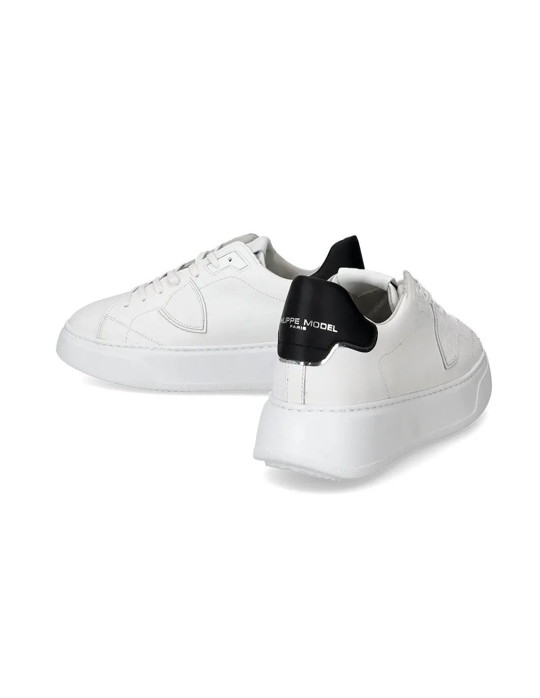 sneakers philippe model uomo temple btlu v007 bianca e nero