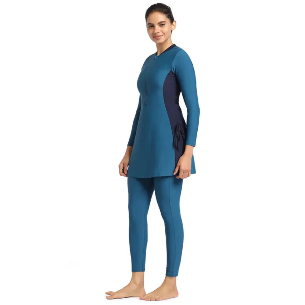 Speedo Women's AF 2Pc Full Body Suit (Dark Teal/True Navy)