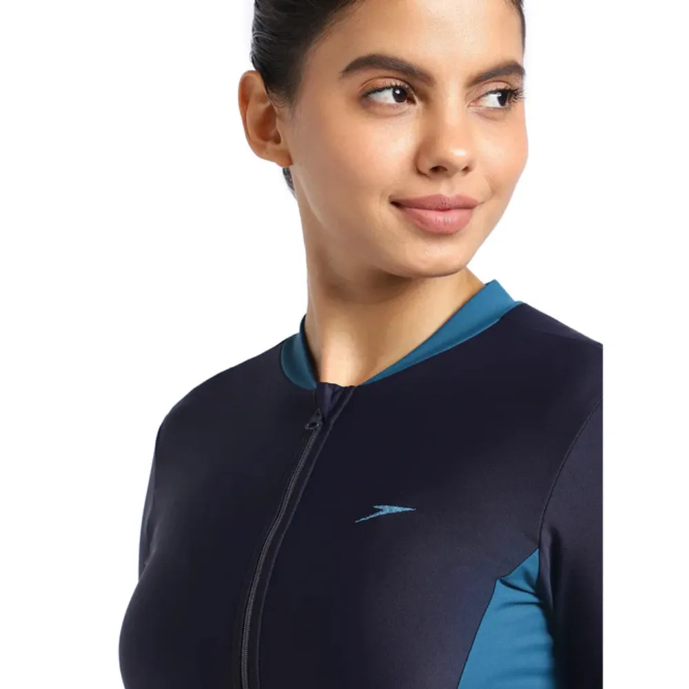 Speedo Women's AF 2Pc Full Body Suit (True Navy/Dark Teal)