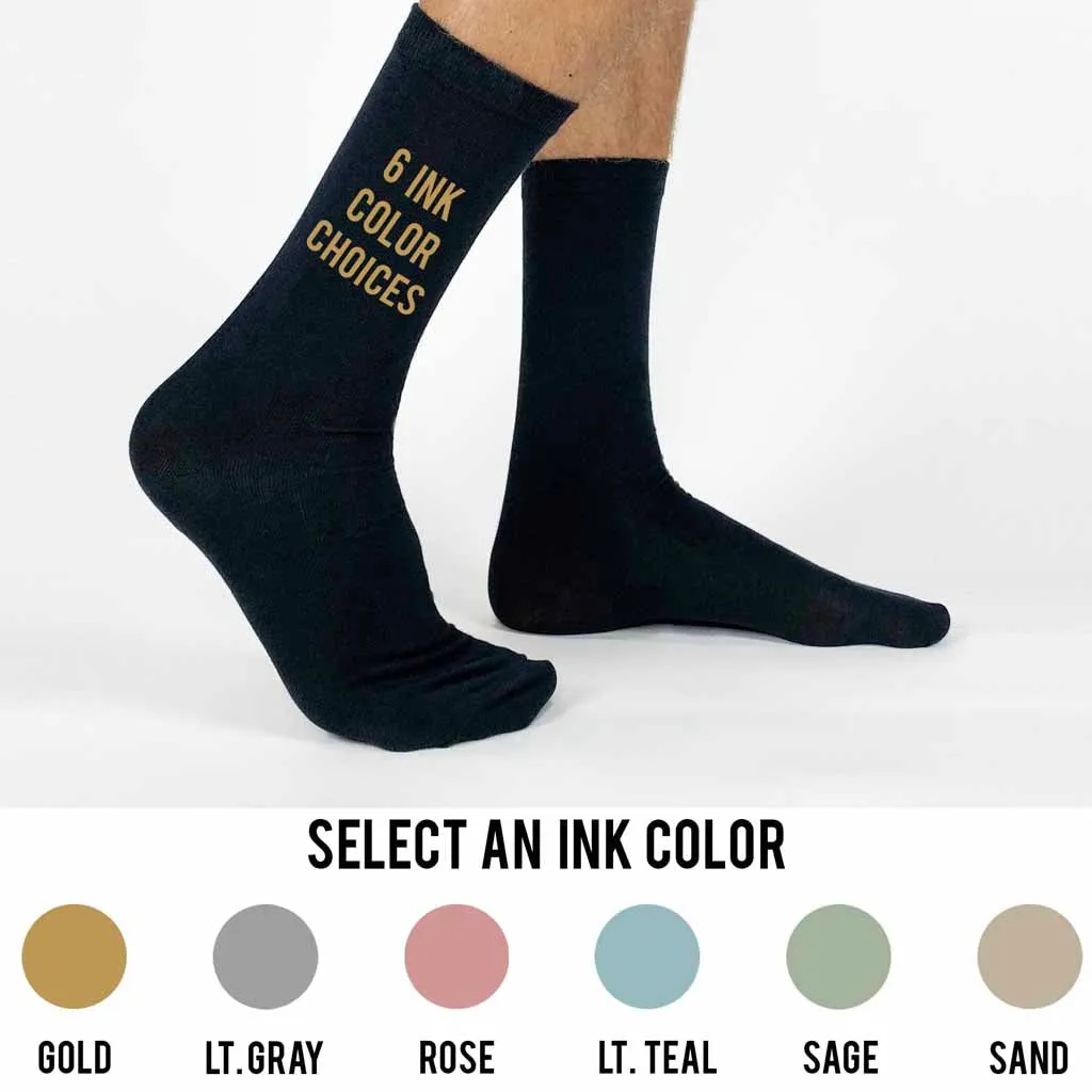 Steampunk Design Monogrammed Wedding Party Socks