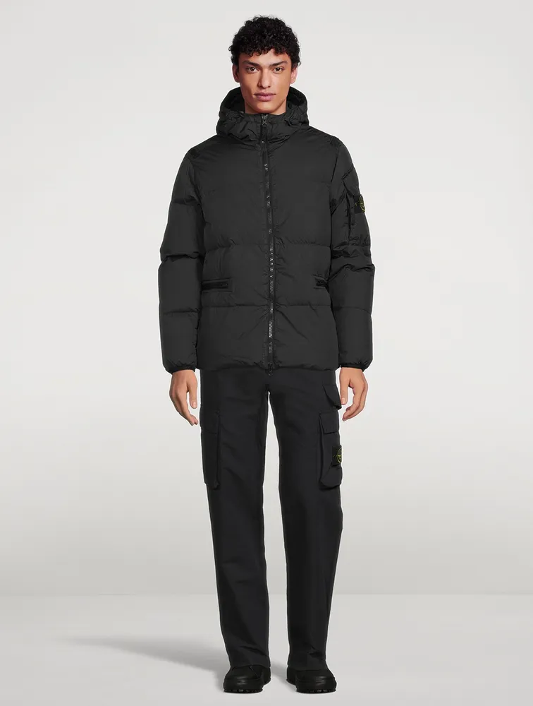 STONE ISLAND Nylon Hooded Down Jacket