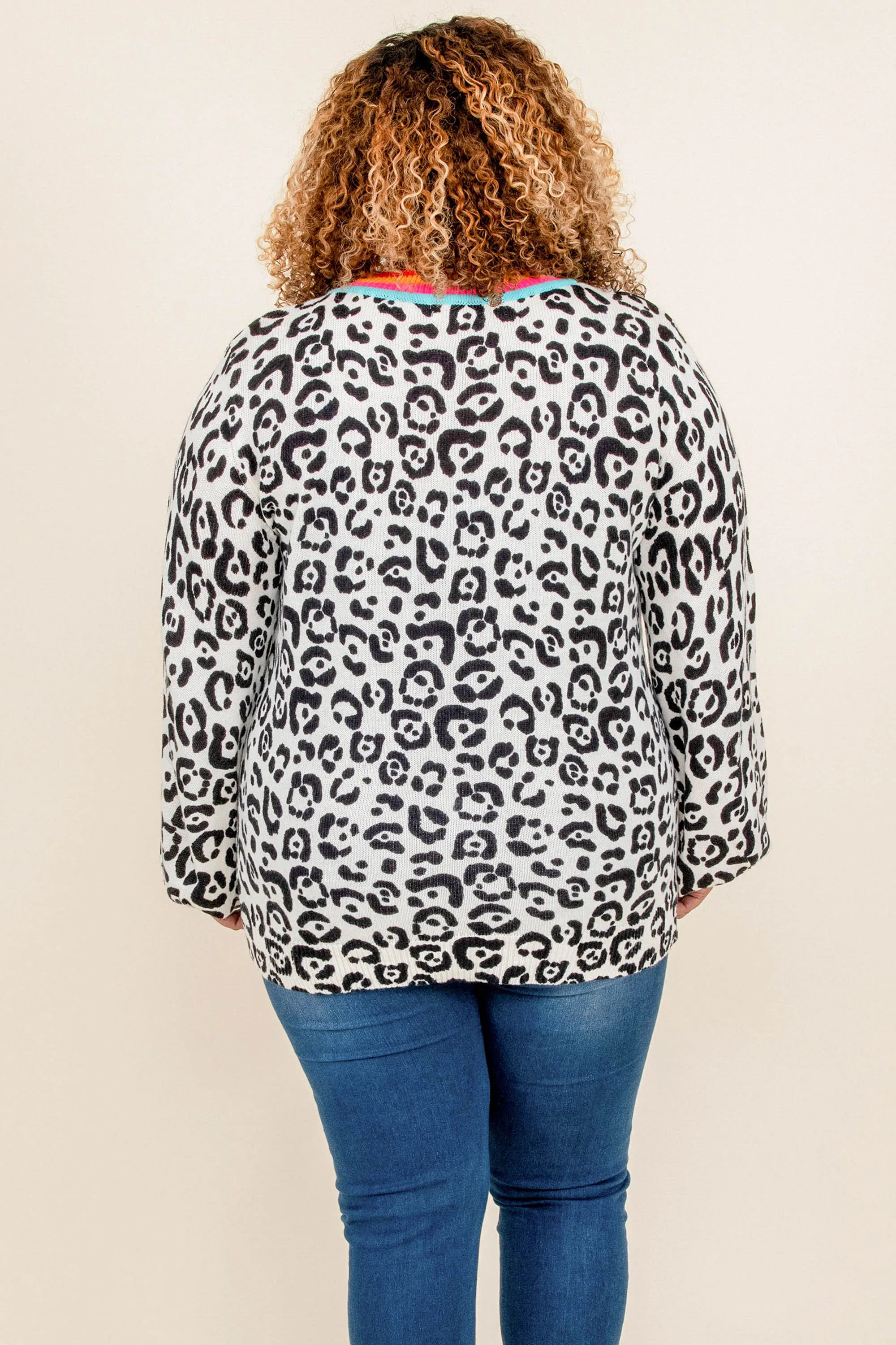 Sunshine And Fierce Cardigan, Leopard Multi