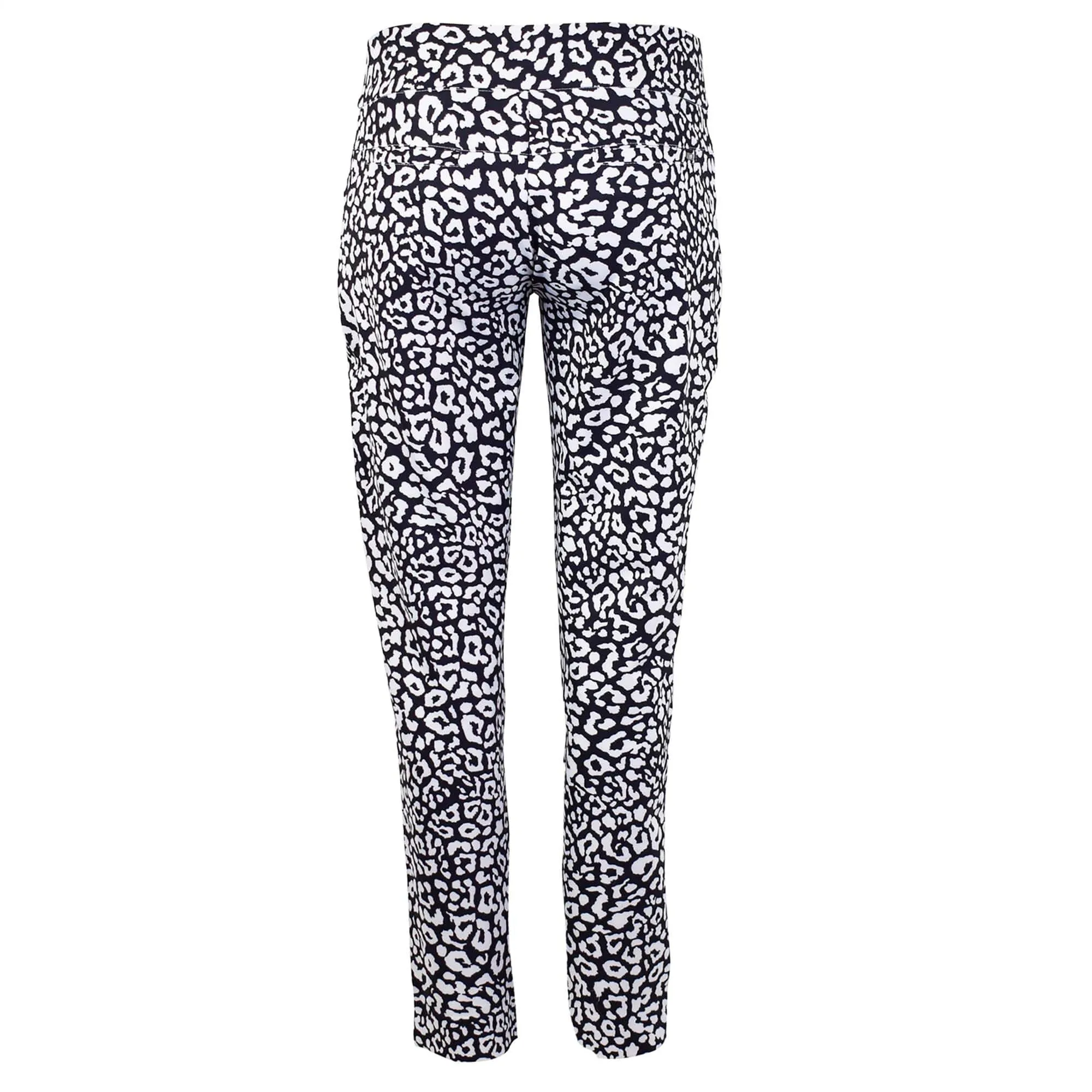 Tail Mulligan Pull On Ladies Golf Trousers Onyx Leopard