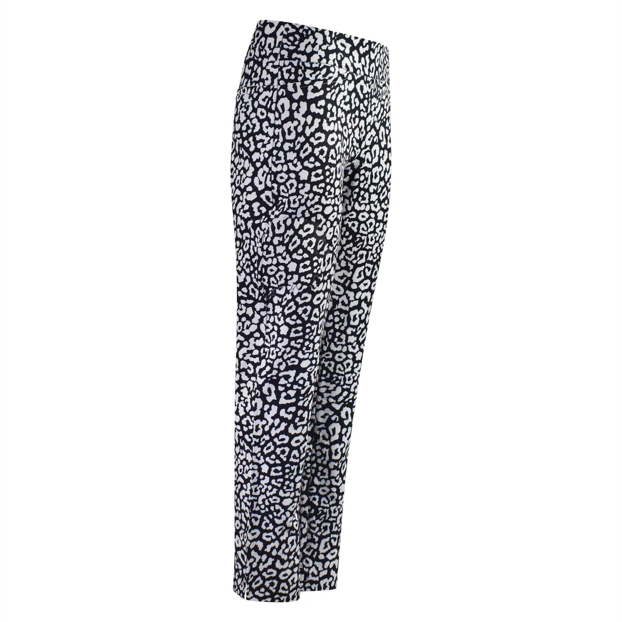 Tail Mulligan Pull On Ladies Golf Trousers Onyx Leopard