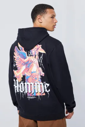 Tall Homme Statue Printed Hoodie